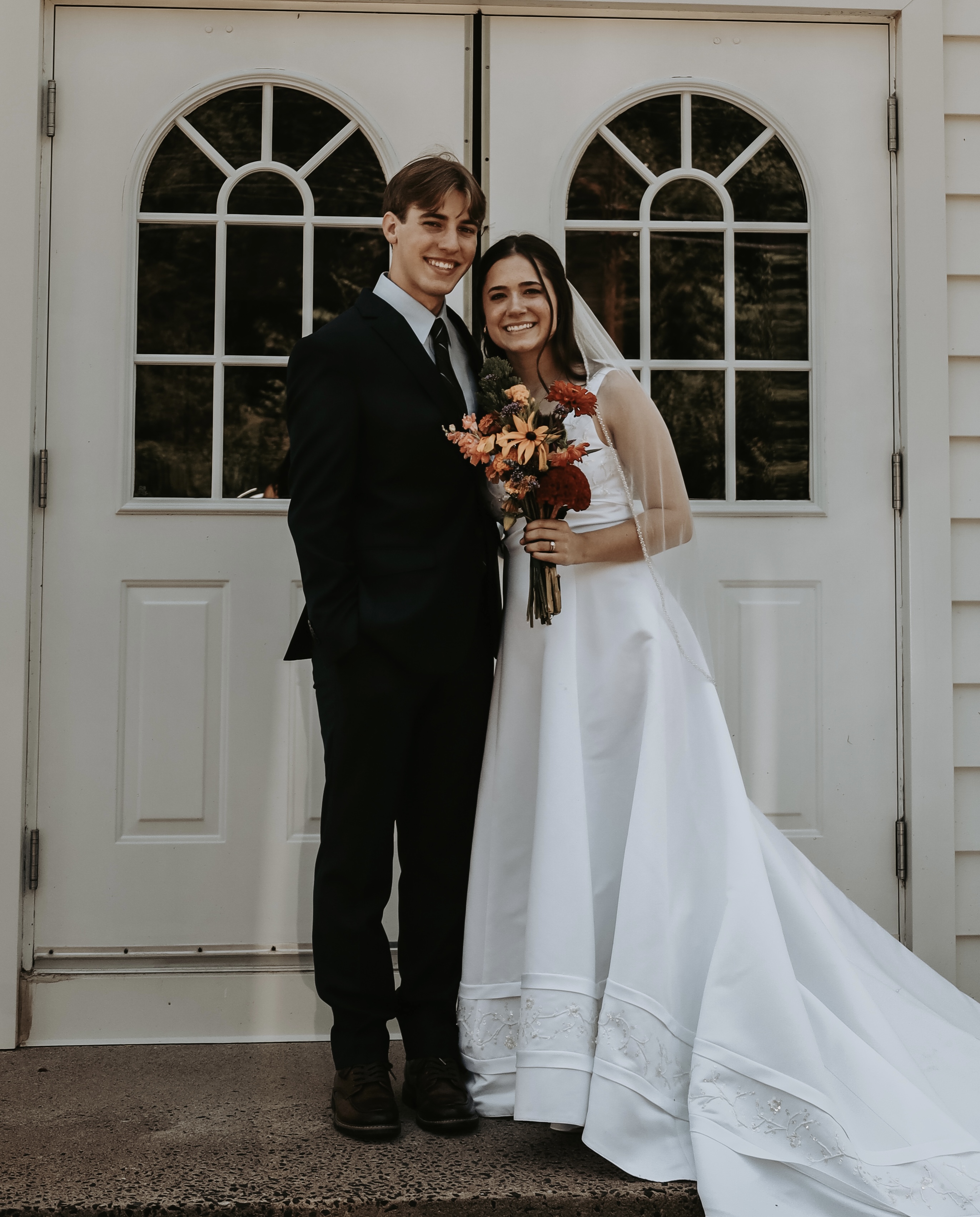 David and Bella Sargent on their wedding day